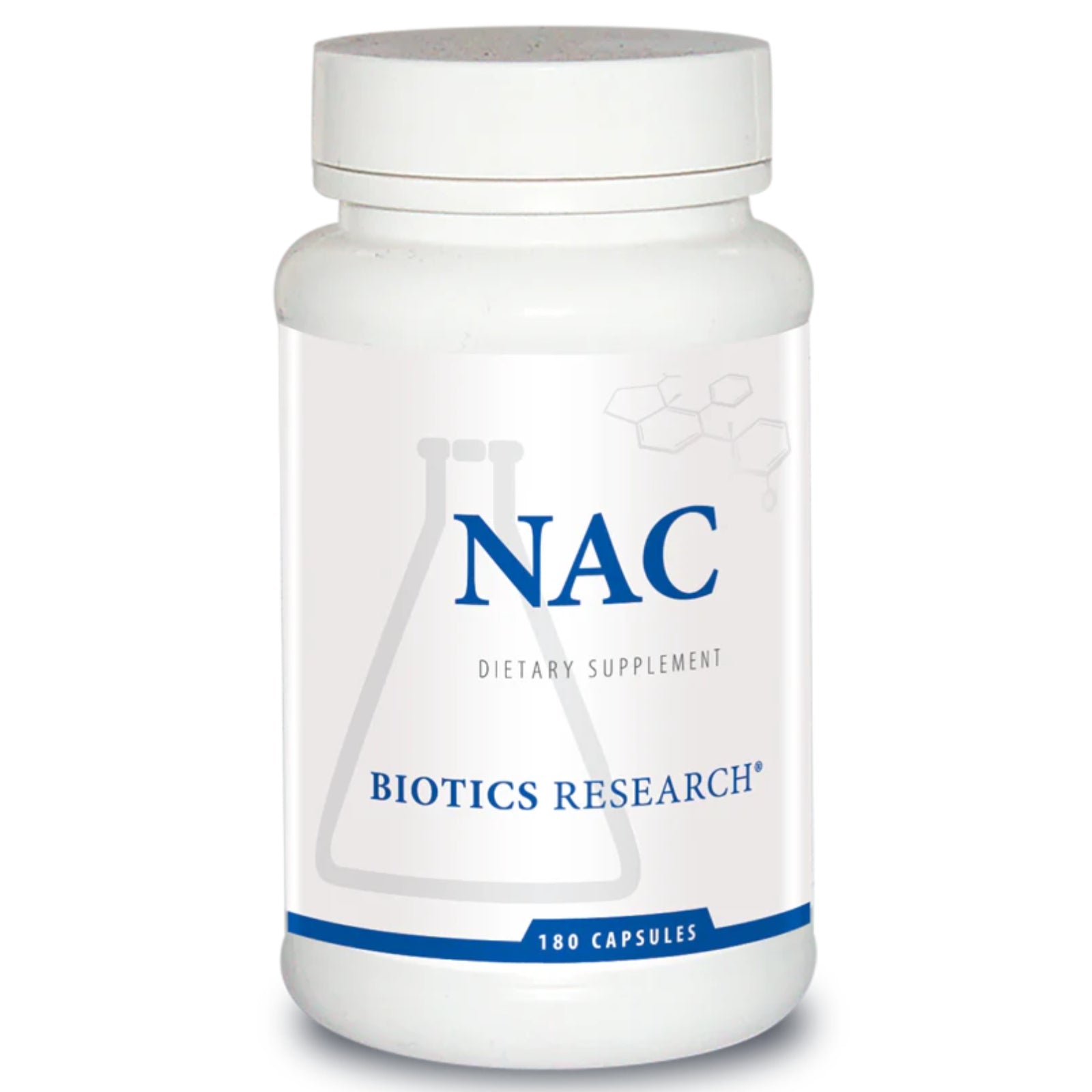 Biotics Research, NAC, 180 Capsules UPC 780053002090 | HiLife Vitamins