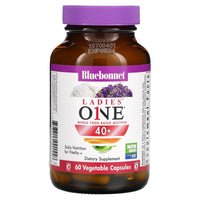 Bluebonnet, LADIES’ ONE® 40+ WHOLE FOOD-BASED MULTIPLE, 60 Vegetarian Capsules UPC 743715001558 | Hilife Vitamins