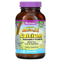 Bluebonnet, Super Earth Rainforest animalz Calcium Magnesium & Vitamin D3 Natural Vanilla Swirl, 90 Tablets UPC 743715001961