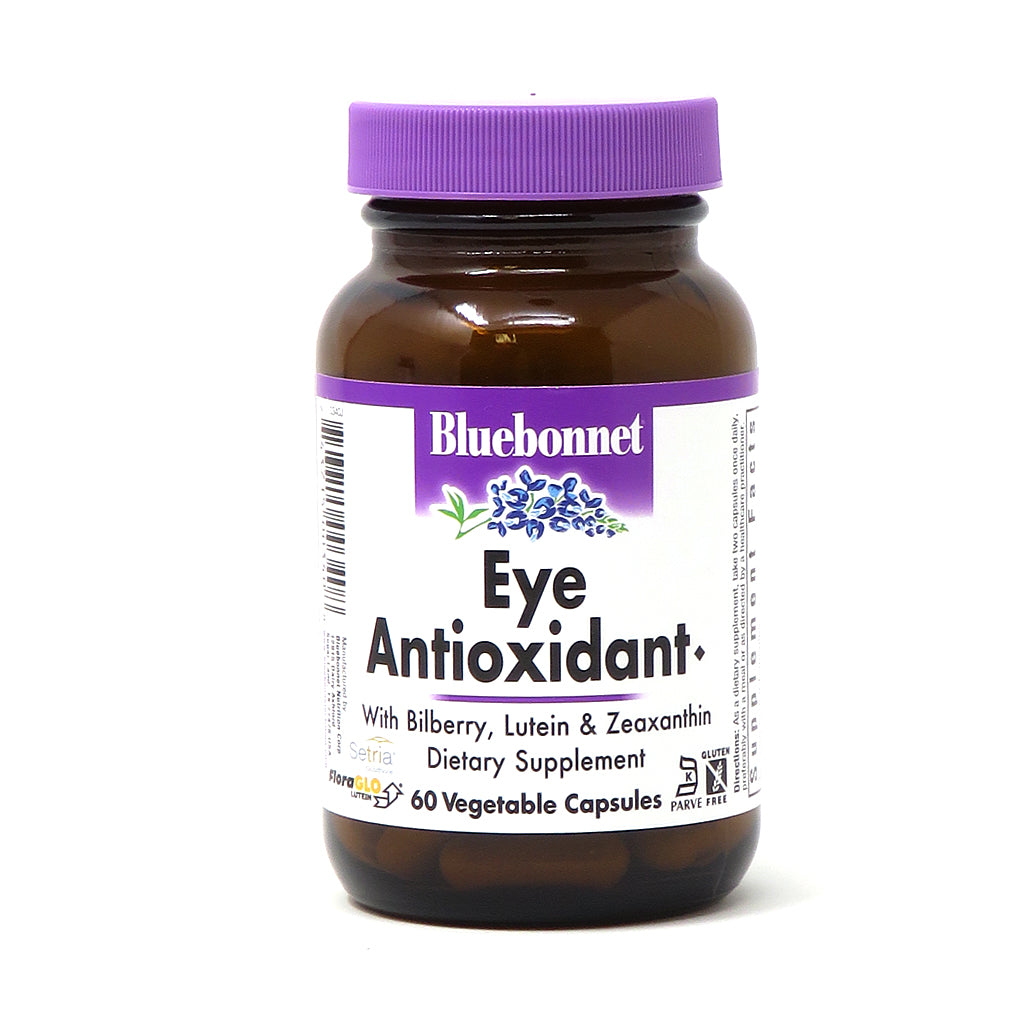Bluebonnet, Eye antioxidant with Zeaxanthin Formula, 60 Vegetarian Capsules UPC 743715003408 | Hilife Vitamins