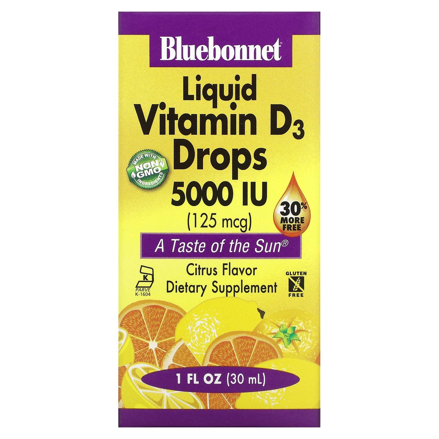 Bluebonnet, D3 Drops 5000 Iu Citrus Flavor, 1 Fl Oz LIQUID UPC 743715003781 | Hilife Vitamins