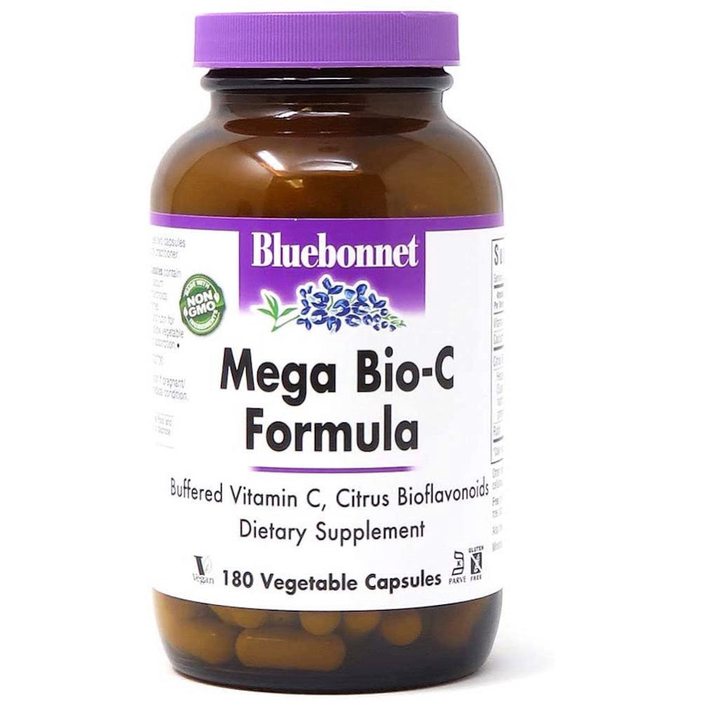 Bluebonnet, Mega Bio-C Formula, 180 Vegetarian Capsules UPC 743715005365 | Hilife Vitamins