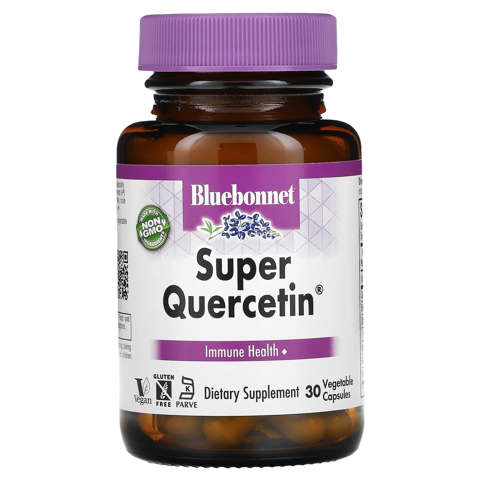 Bluebonnet, SUPER QUERCETIN 500 mg, 30 Capsules UPC 743715005501 | Hilife Vitamins