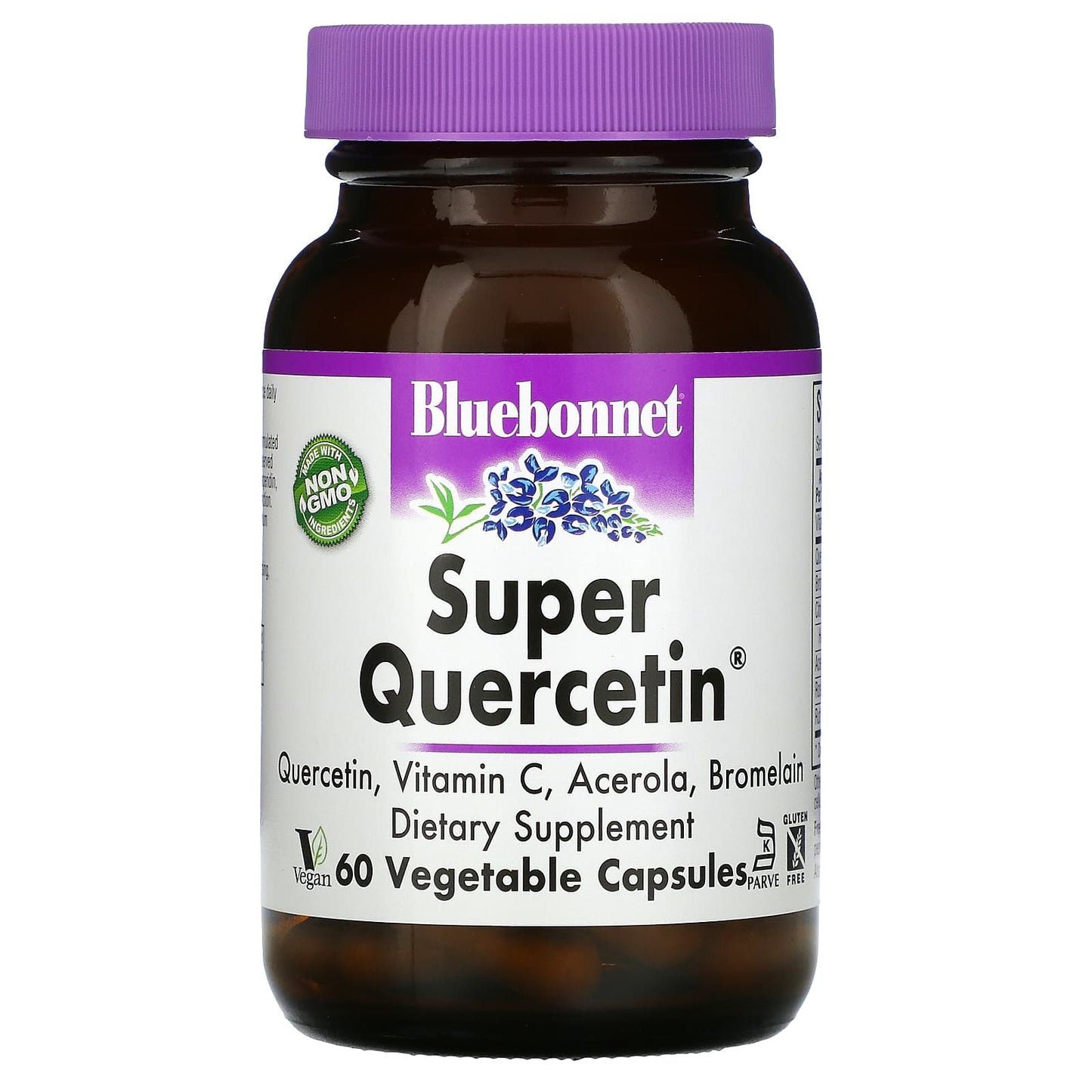 Bluebonnet, Super Quercetin, 60 Vegetable Capsules UPC 743715005525 | Hilife Vitamins