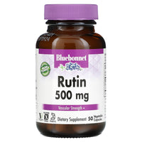 Bluebonnet, Rutin, 500 mg, 50 Vegetarian Capsules UPC 743715005648 | Hilife Vitamins