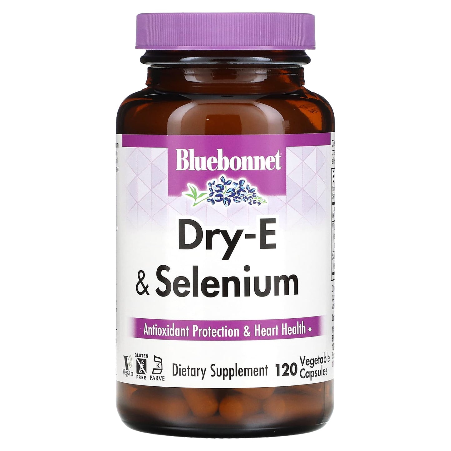 Bluebonnet, Dry E-400 I.u. Plus Selenium, 120 Vegetarian Capsules UPC 743715006324 | Hilife Vitamins