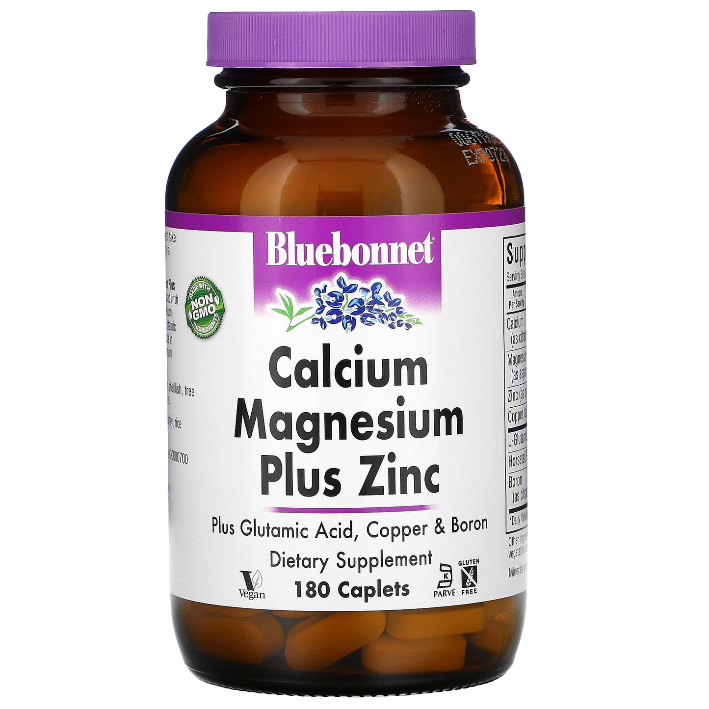 Bluebonnet, Calcium Magnesium & Zinc, 180 CPLT UPC 743715006997 | Hilife Vitamins