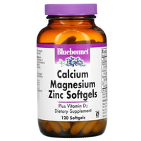 Bluebonnet, Calcium Magnesium Zinc, 120 Softgels UPC 743715007017 | Hilife Vitamins