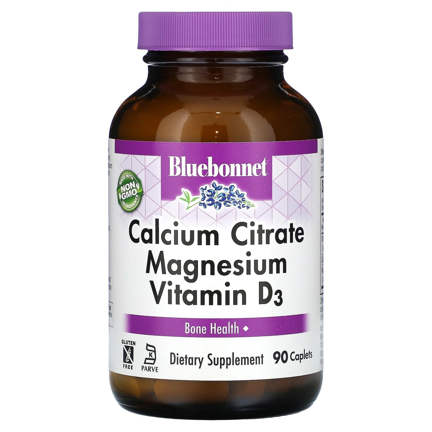 Bluebonnet, Calcium Citrate Magnesium Plus Vitamin D3, 90 Caplets UPC 743715007154 | Hilife Vitamins