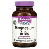Bluebonnet, Magnesium Plus B-6, 90 Vegetable Capsules UPC 743715007352 | Hilife Vitamins