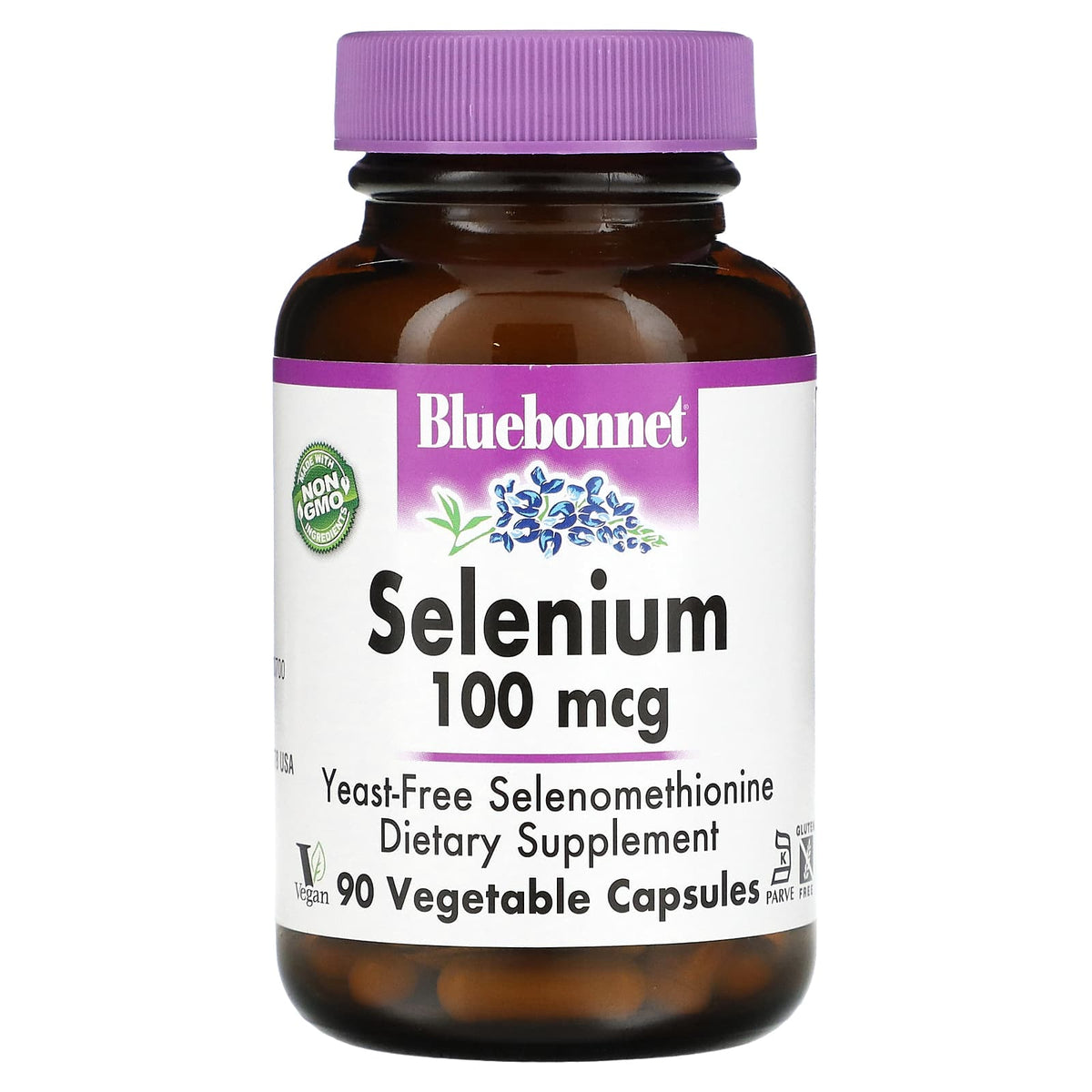 Bluebonnet, Selenium 100 Mcg, 90 Vegetarian Capsules UPC 743715007390 | Hilife Vitamins