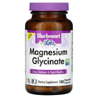 Bluebonnet, Magnesium Glycinate, 120 Vegetable Capsules UPC 743715007499 | Hilife Vitamins