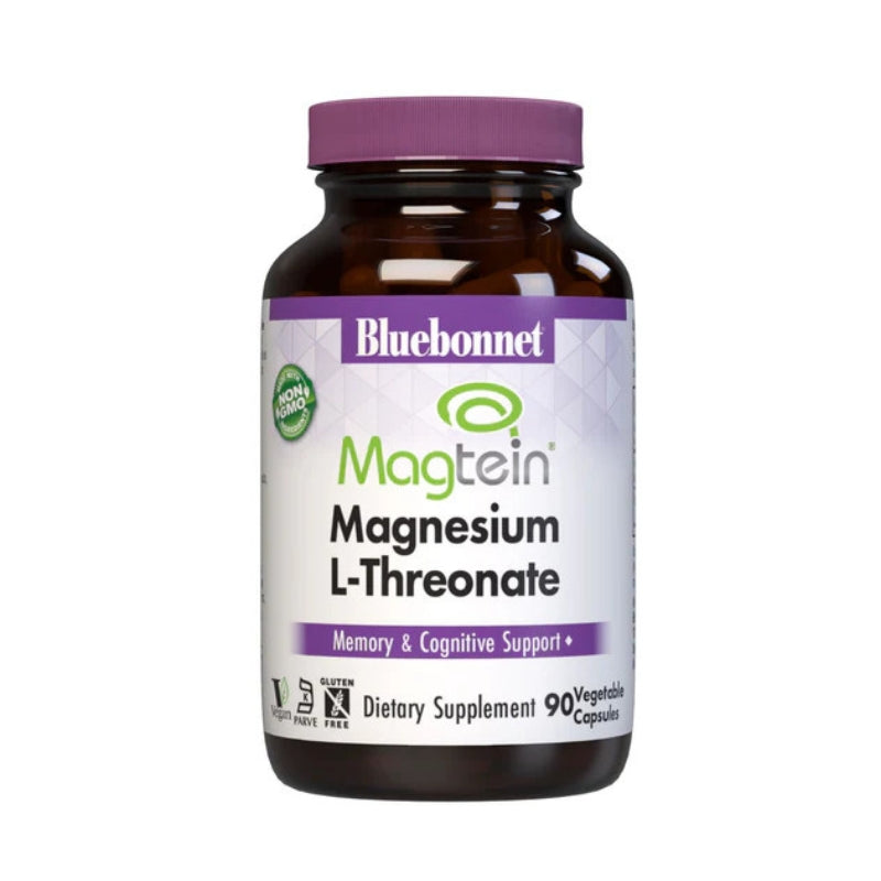 Bluebonnet, Magnesium L-Threonate, 90 Vegetable Capsules UPC 743715007505 | HiLife Vitamins