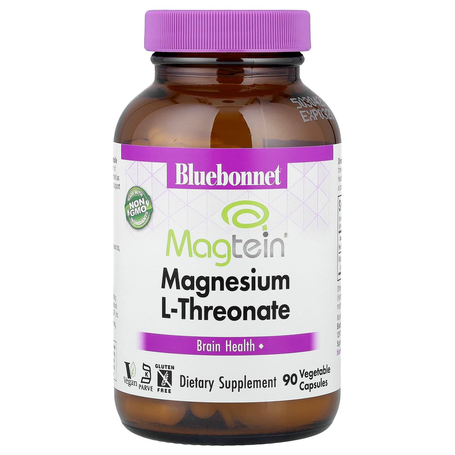 Bluebonnet, Magnesium L-Threonate, 90 Vegetable Capsules UPC 743715007505 | Hilife Vitamins
