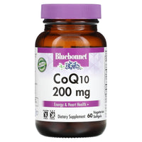 Bluebonnet, CoQ10, 200 mg, 60 Vegetarian Softgels UPC 743715008205 | Hilife Vitamins