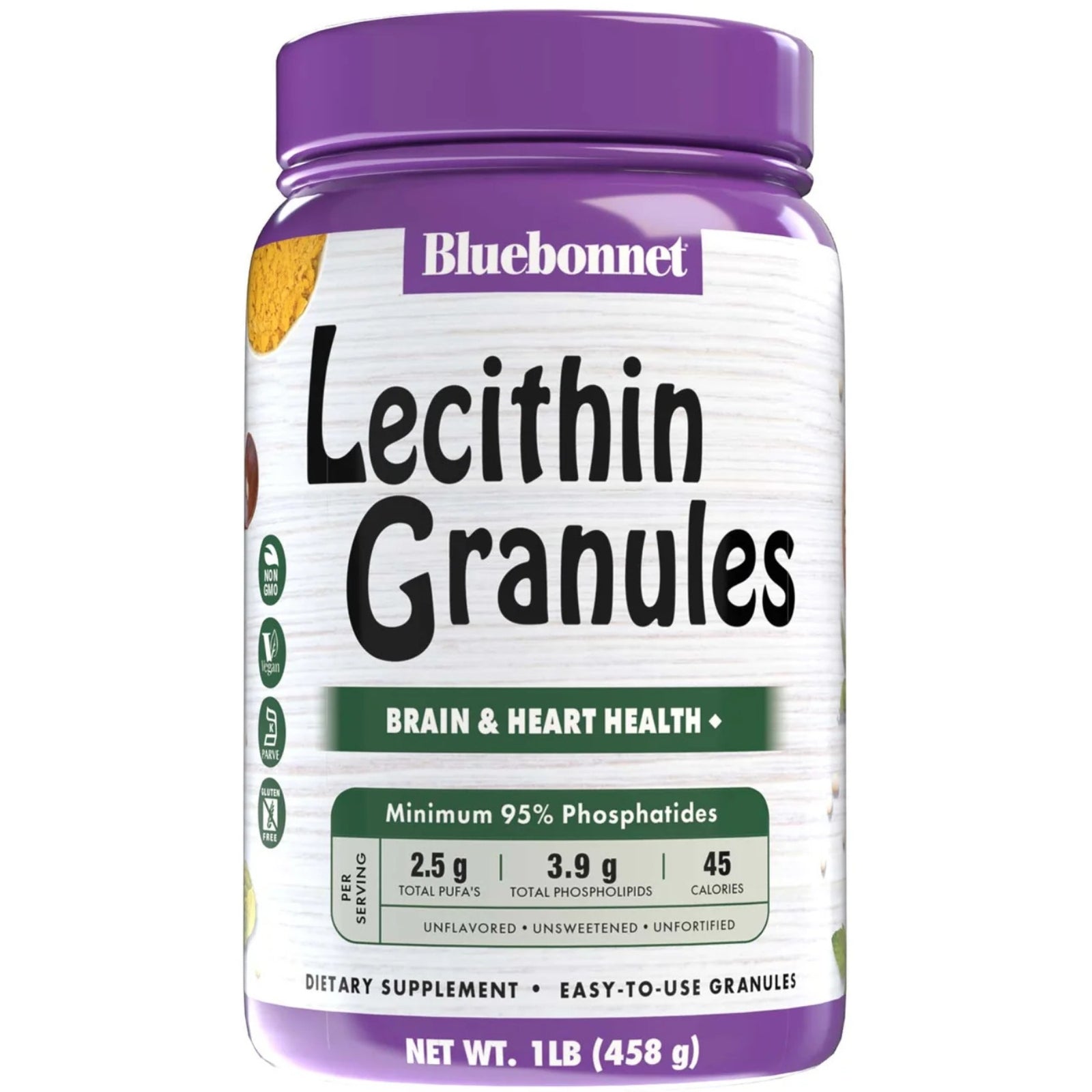 Bluebonnet, Lecithin Granules, Unflavored, 1 LB (458 g) UPC 743715009288 | Hilife Vitamins