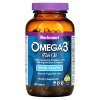 Bluebonnet, Natural Omega-3 Brain Formula, 120 Softgels UPC 743715009455 | Hilife Vitamins