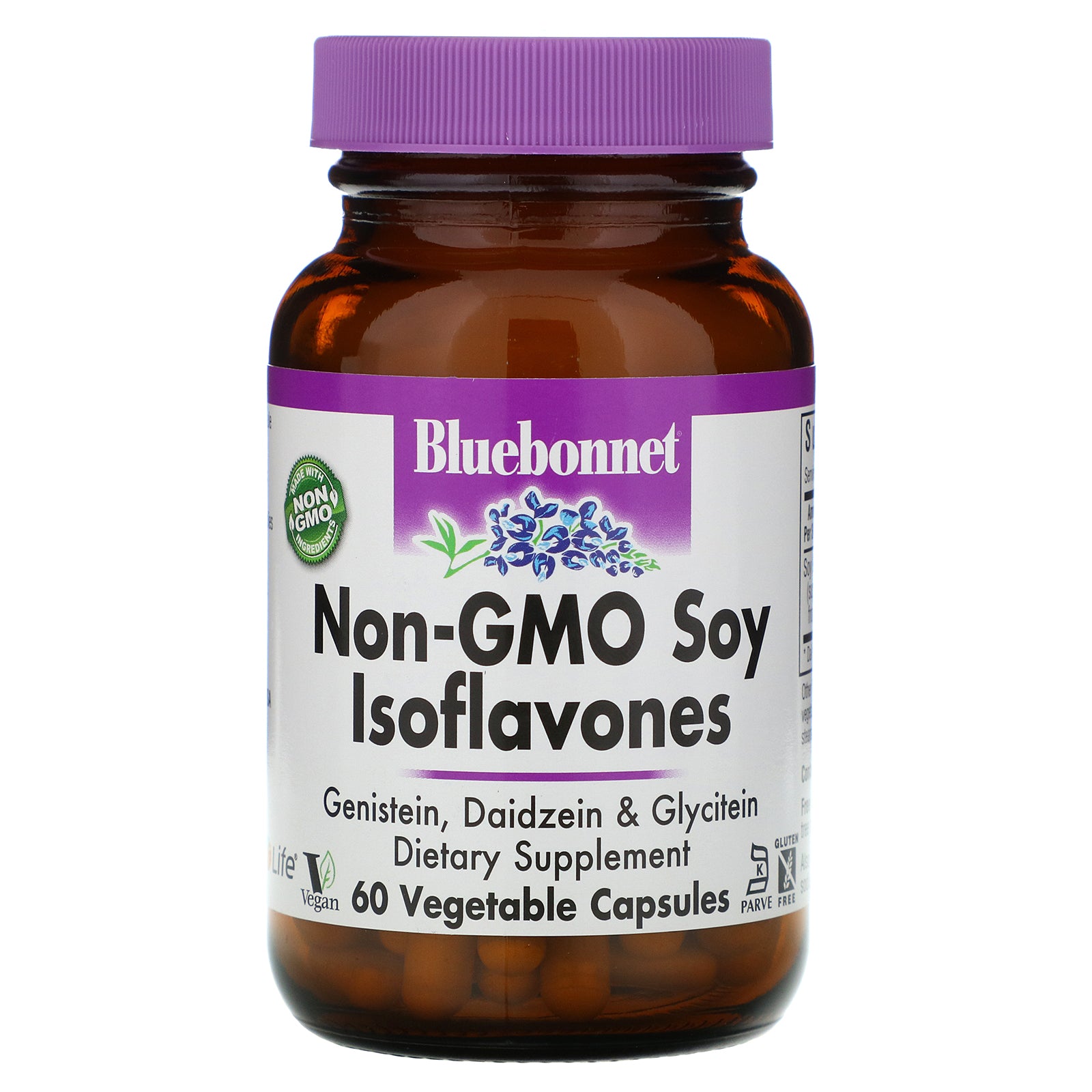 Bluebonnet, Non-gmo Soy Isoflavones, 60 Vegetarian Capsules UPC 743715009646 | Hilife Vitamins