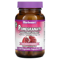 Bluebonnet, Standardized Pomegranate Whole Fruit Extract, 60 Vegetarian Capsules UPC 743715009837 | Hilife Vitamins