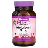 Bluebonnet, EarthSweet Chewables, Melatonin, Natural Raspberry Flavor, 3 mg, 120 Chewable Tablets UPC 743715009943