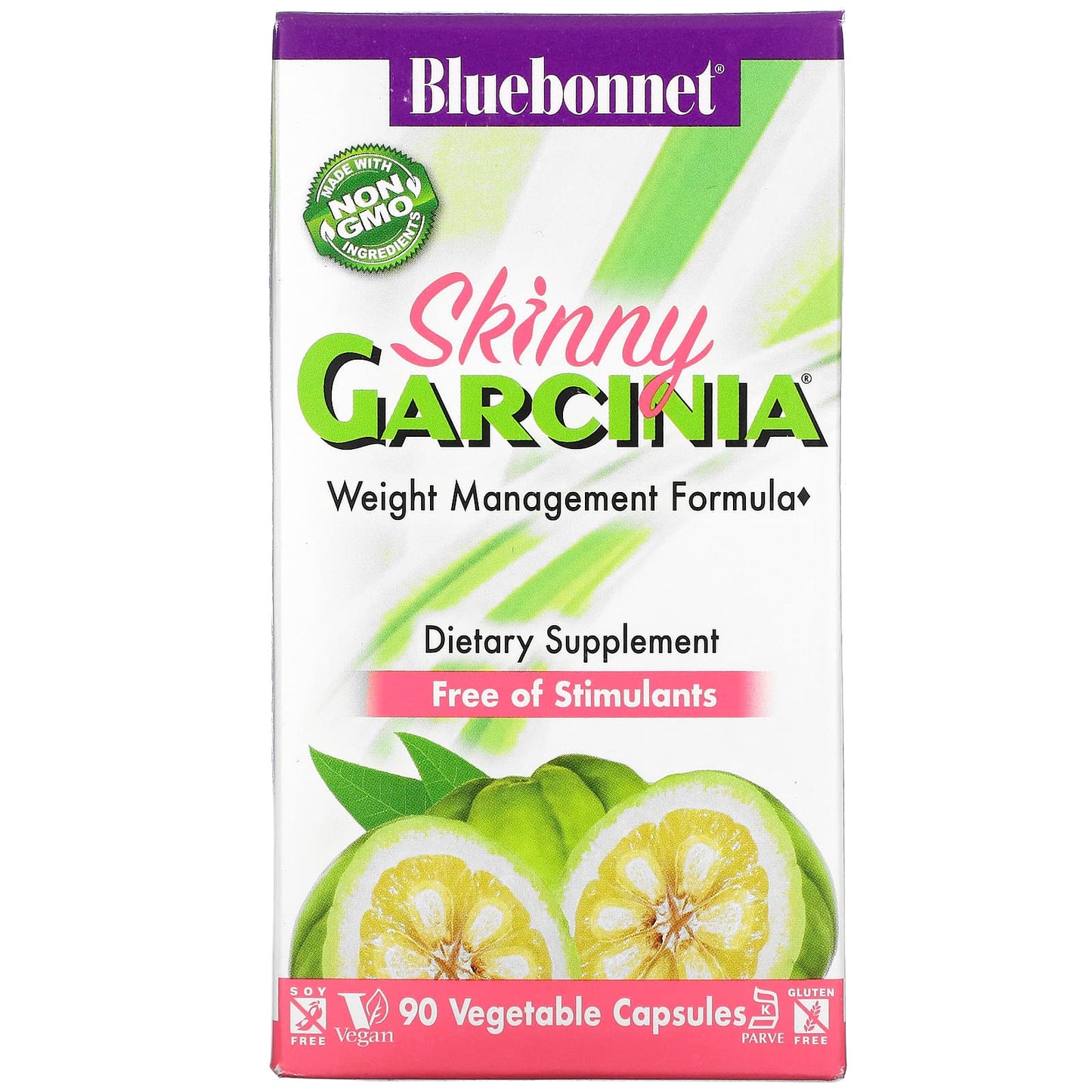 Bluebonnet, Skinny Garcinia Weight Management Formula, 90 Vegetarian Capsules UPC 743715011045 | Hilife Vitamins