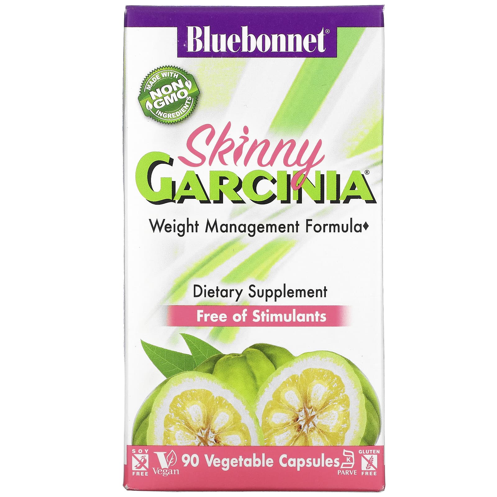 Bluebonnet, Skinny Garcinia Weight Management Formula, 90 Vegetarian Capsules UPC 743715011045 | Hilife Vitamins