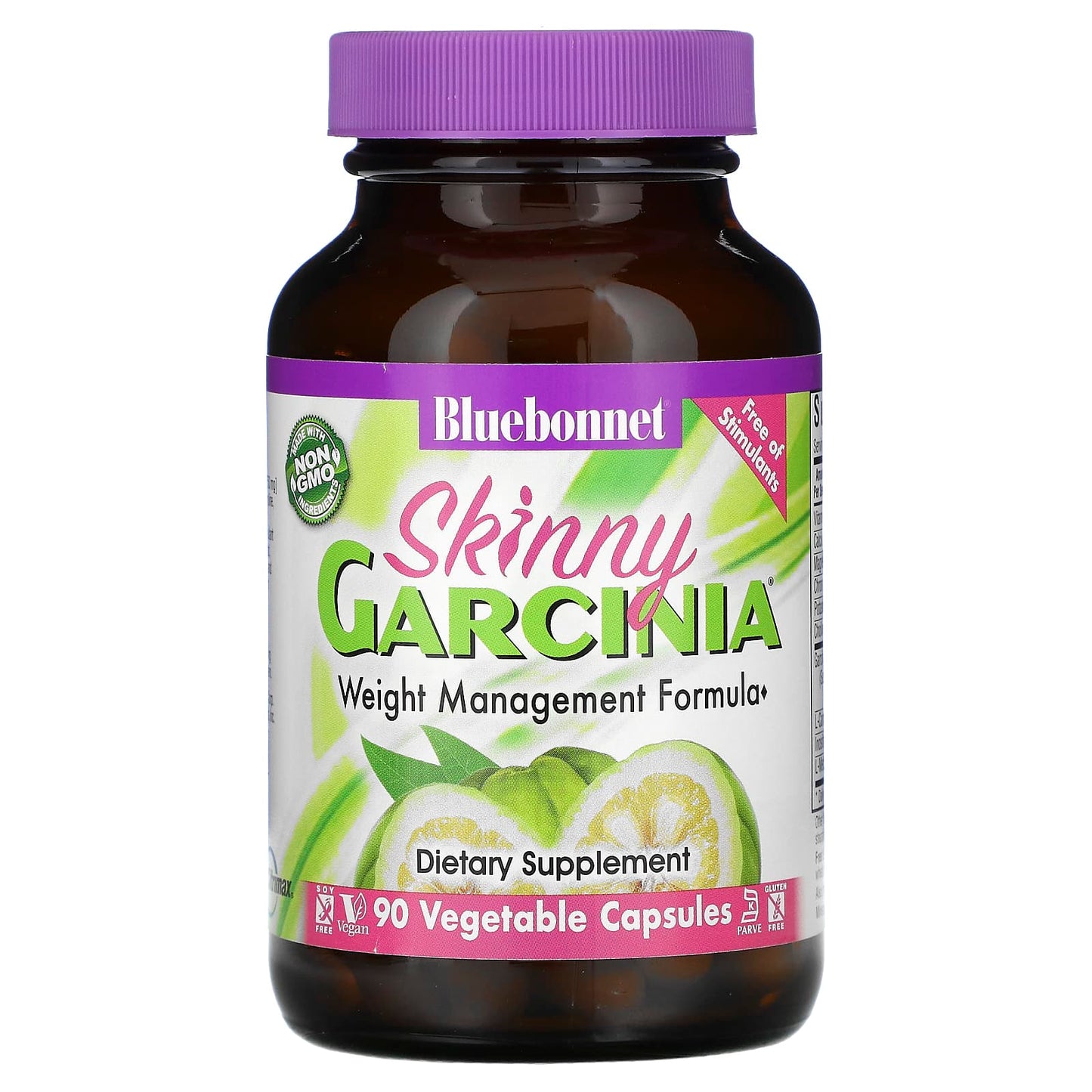 Bluebonnet, Skinny Garcinia Weight Management Formula, 90 Vegetarian Capsules UPC 743715011045 | Hilife Vitamins