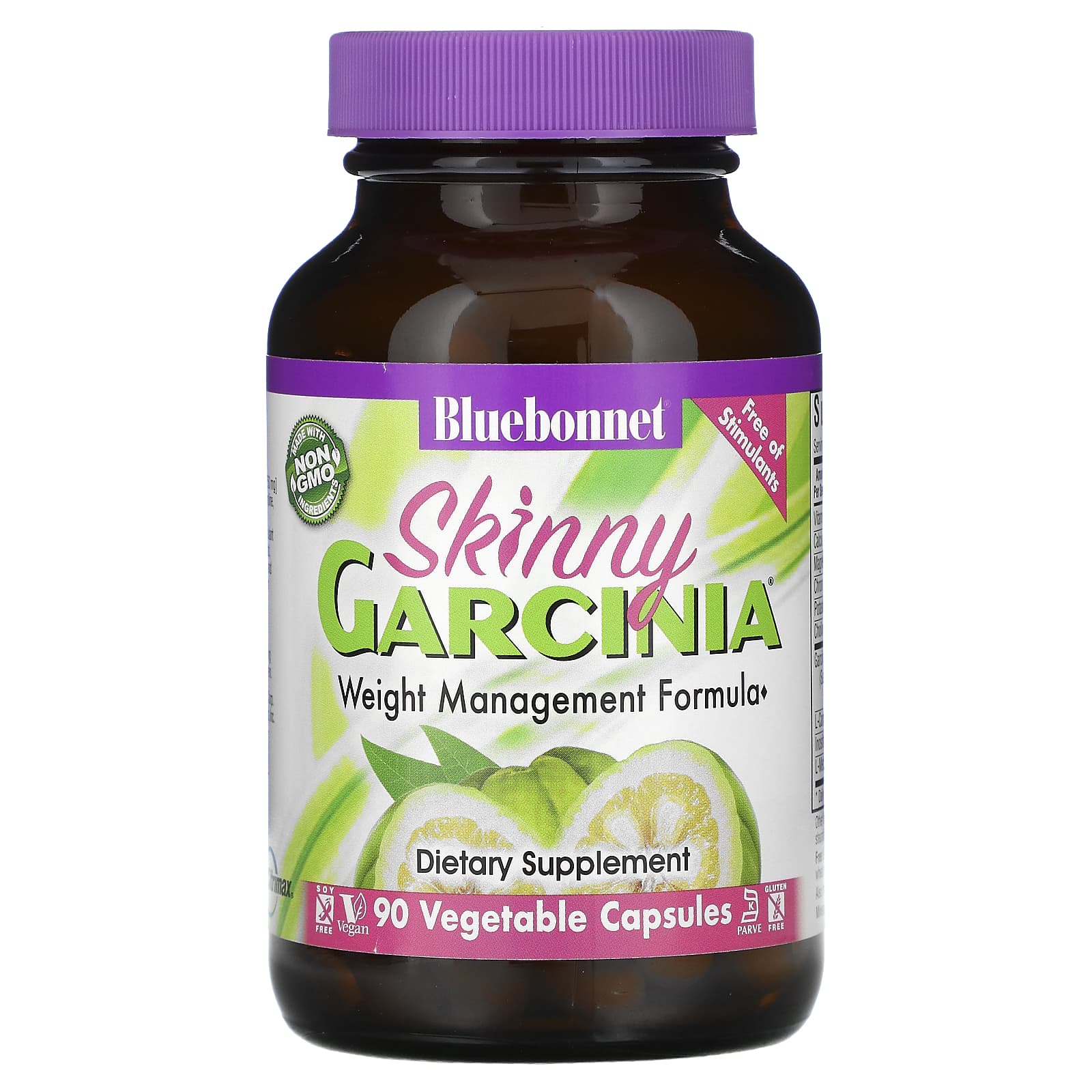 Bluebonnet, Skinny Garcinia Weight Management Formula, 90 Vegetarian Capsules UPC 743715011045 | Hilife Vitamins