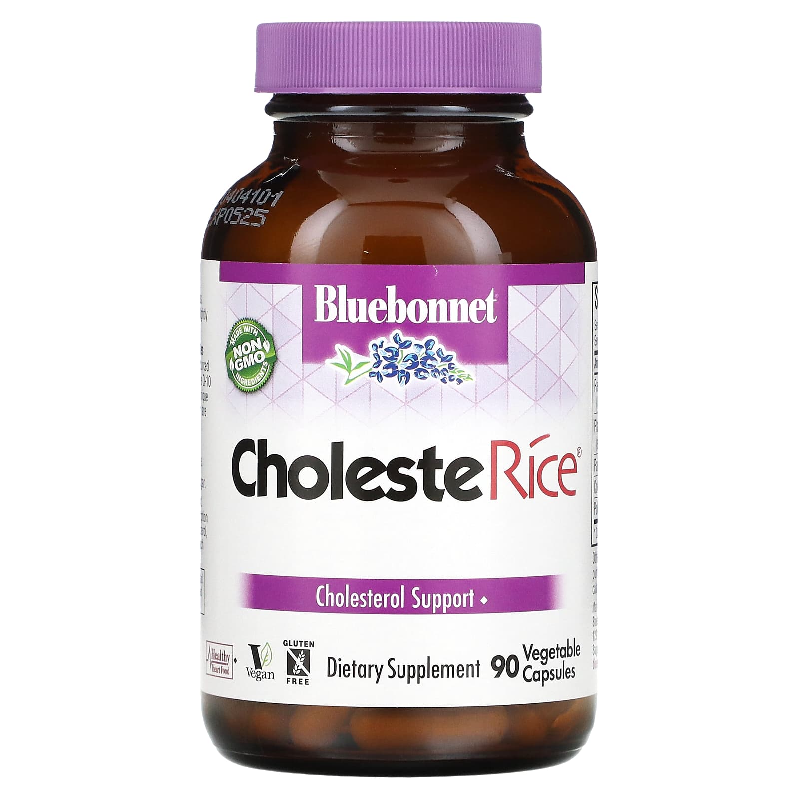 Bluebonnet, CholesteRice®, 90 Vegetarian Capsules UPC 743715011328 | Hilife Vitamins
