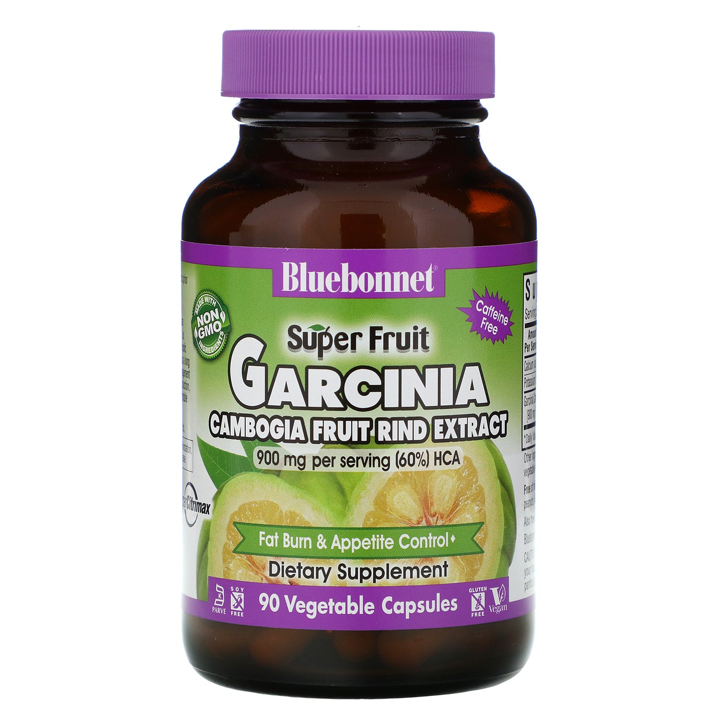 Bluebonnet, Super Fruit Garcinia Cambogia Fruit Rind Extract, 90 Vegetarian Capsules UPC 743715011922 | Hilife Vitamins