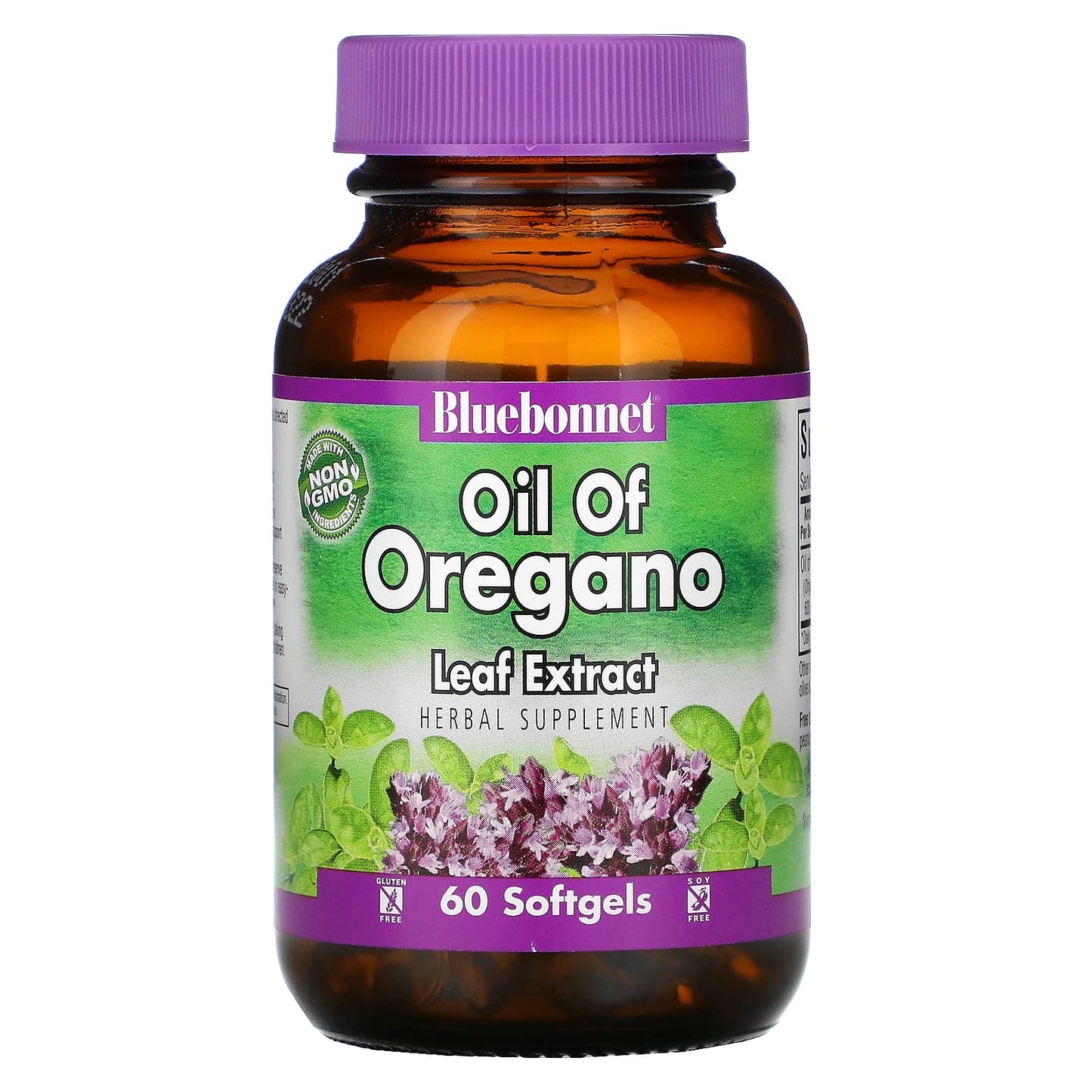 Bluebonnet, Standardized Oil Of Oregano Leaf Extract, 60 Softgels UPC 743715013827 | Hilife Vitamins