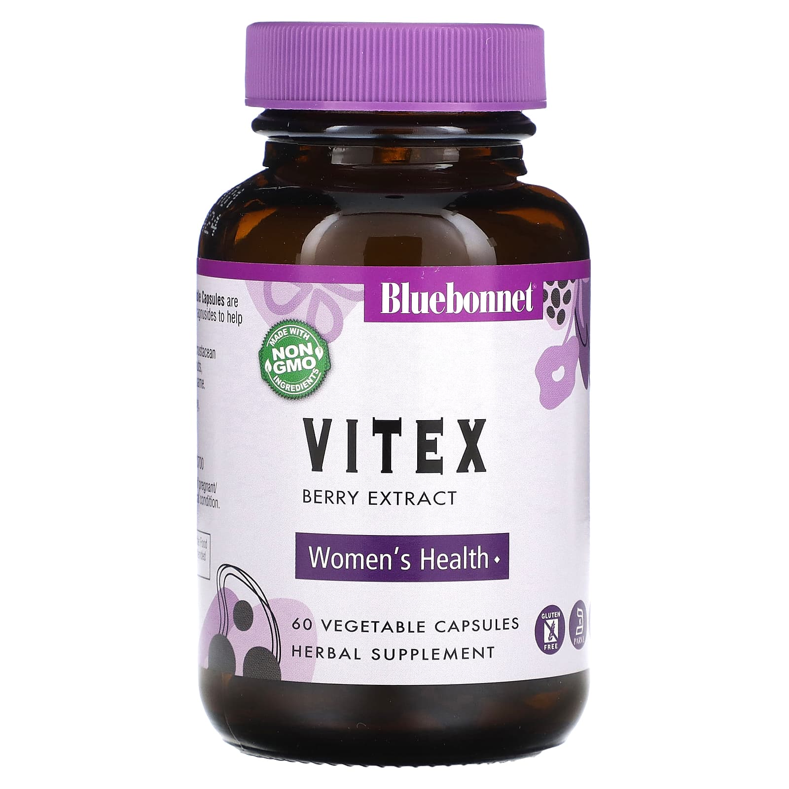 Bluebonnet, Standardized Vitex Berry Extract, 60 Vegetarian Capsules UPC 743715013995 | Hilife Vitamins
