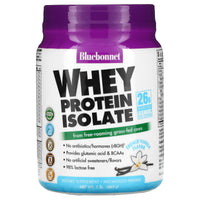 Bluebonnet, 100% NATURAL WHEY PROTEIN ISOLATE POWDER FRENCH VANILLA FLAVOR, 1 Powder UPC 743715015647 | Hilife Vitamins