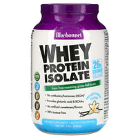 Bluebonnet, 100% Natural Whey Protein Isolate Powder French Vanilla Flavor, 2 Powder UPC 743715015654 | Hilife Vitamins