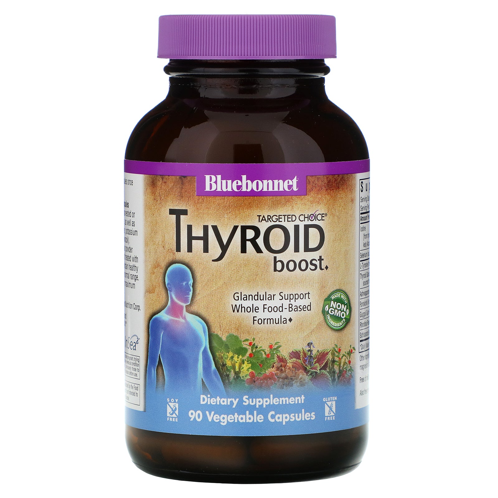 Bluebonnet, Targeted Choice Thyroid Boost, 90 Vegetarian Capsules UPC 743715020429 | Hilife Vitamins