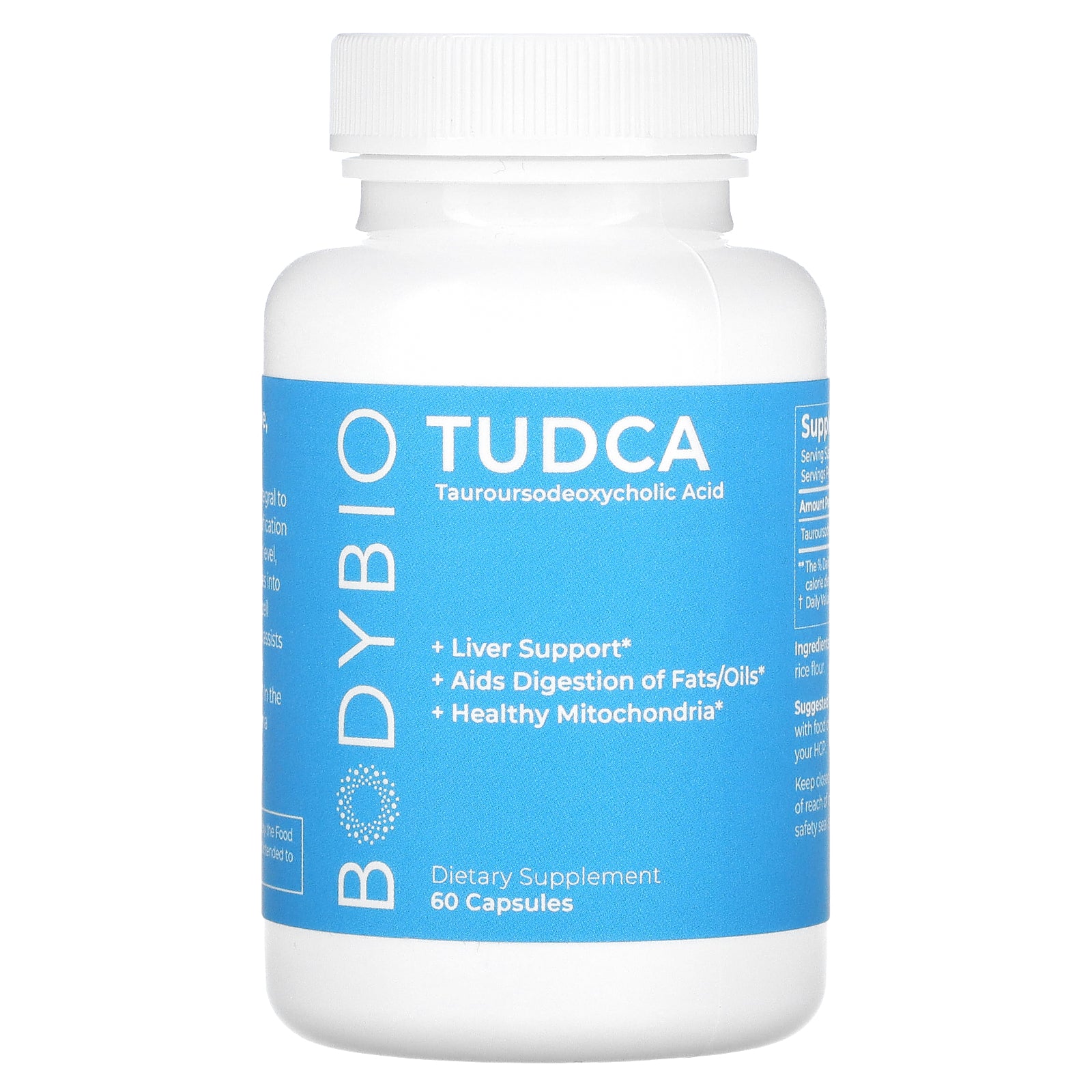 Bodybio, TUDCA, 60 Capsules UPC 743474325742 | HiLife Vitamins