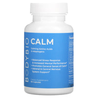 Bodybio, Calm, 60 Capsules UPC 743474789018 | HiLife Vitamins
