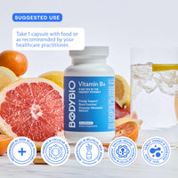BodyBio, Vitamin B+, 90 Capsules UPC 743474898109 | Hilife Vitamins