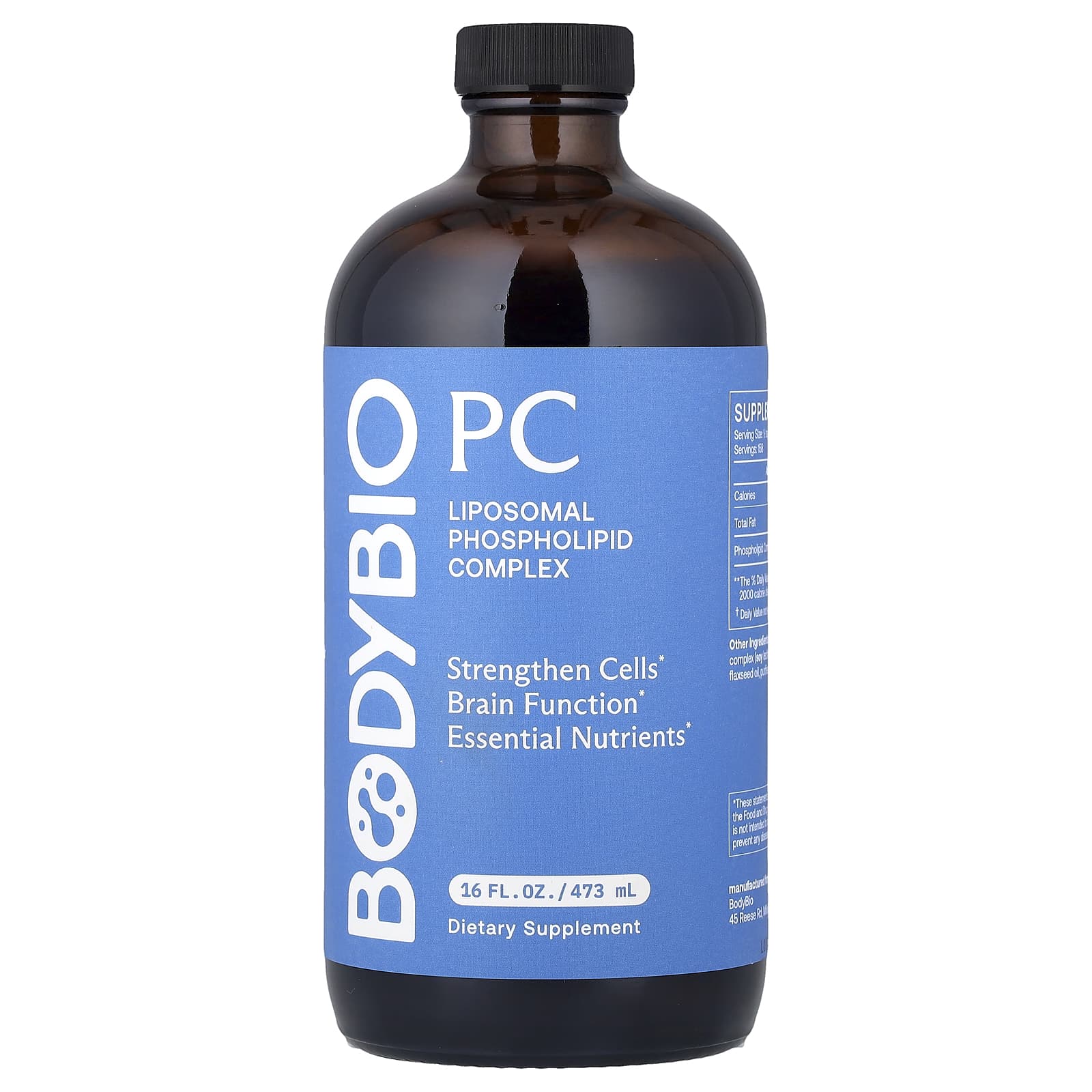 BodyBio, PC, Liposomal Phospholipid Complex, 16 fl oz (473 ml) UPC 743474915509 | HiLife Vitamins