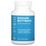 BodyBio, Sodium Butyrate, 60 Non-GMO Capsules UPC 743474999929 | HiLife Vitamins