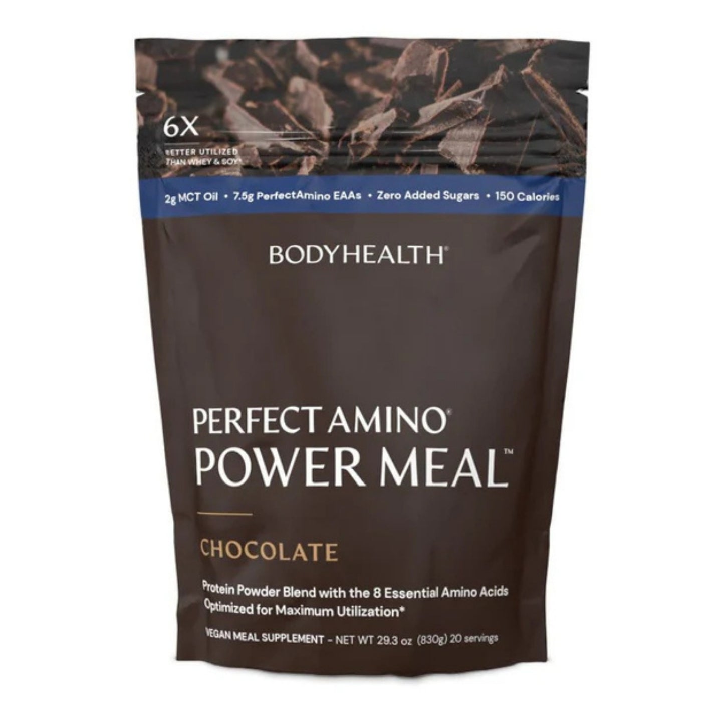 Bodyhealth, PerfectAmino® Power Meal, Chocolate, 29.3 oz (830g) UPC 040232406638 | HiLife Vitamins
