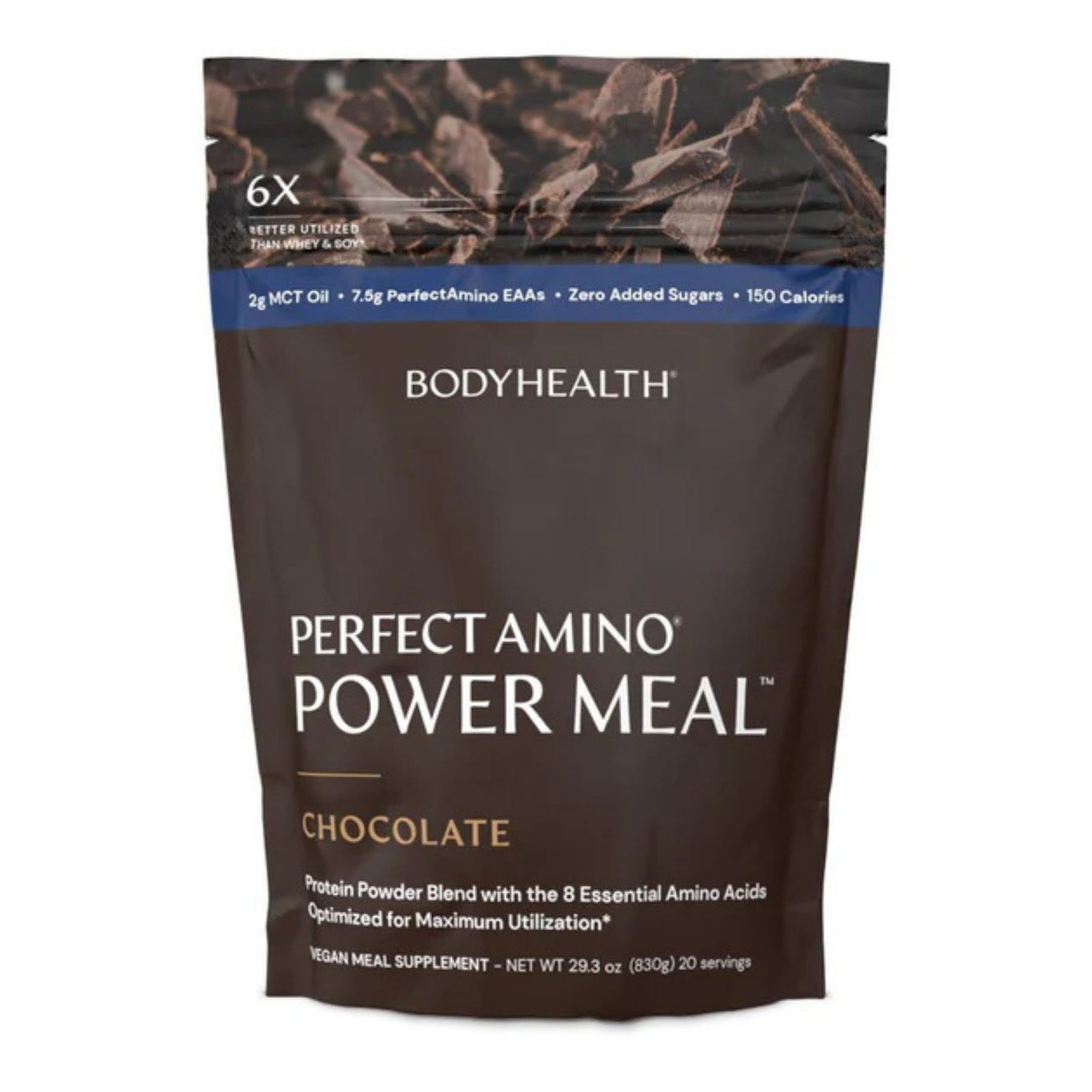 Bodyhealth, PerfectAmino® Power Meal, Chocolate, 29.3 oz (830g) UPC 040232406638 | HiLife Vitamins