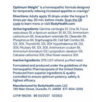 Bodyhealth, Optimum Weight, 2 fl oz UPC 793573856517 | Hilife Vitamins