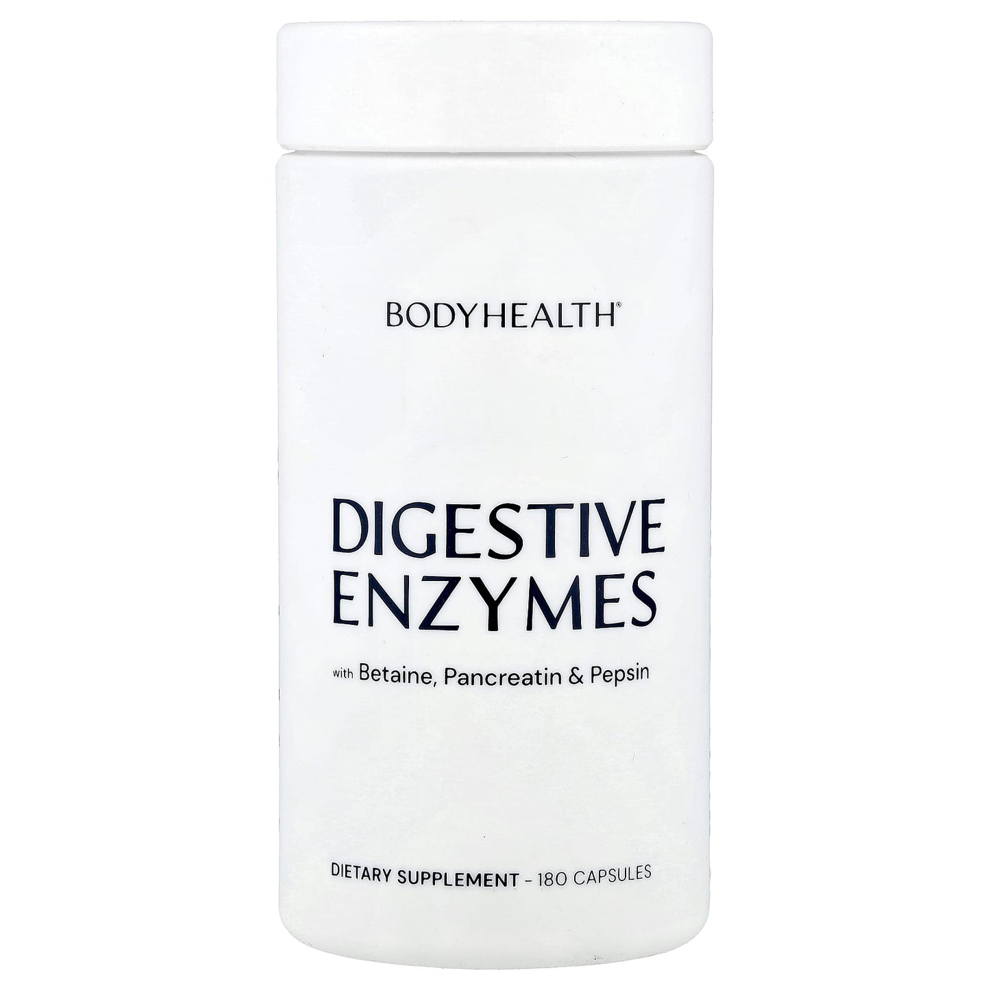 Bodyhealth, Digestive Enzymes With Betaine, Pancreatin & Pepsin, 180 Capsules UPC 850039655364 | HiLife Vitamins
