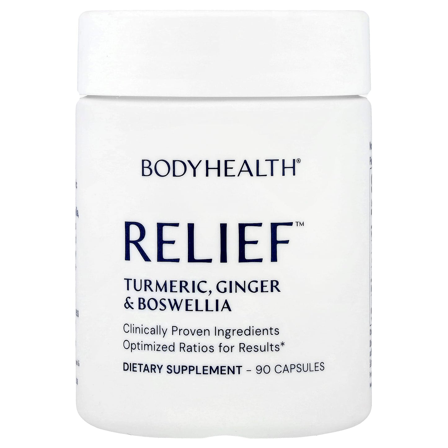 Bodyhealth, Relief™, Turmeric, Ginger & Boswellia, 90 Capsules UPC 850039655401 | HiLife Vitamins