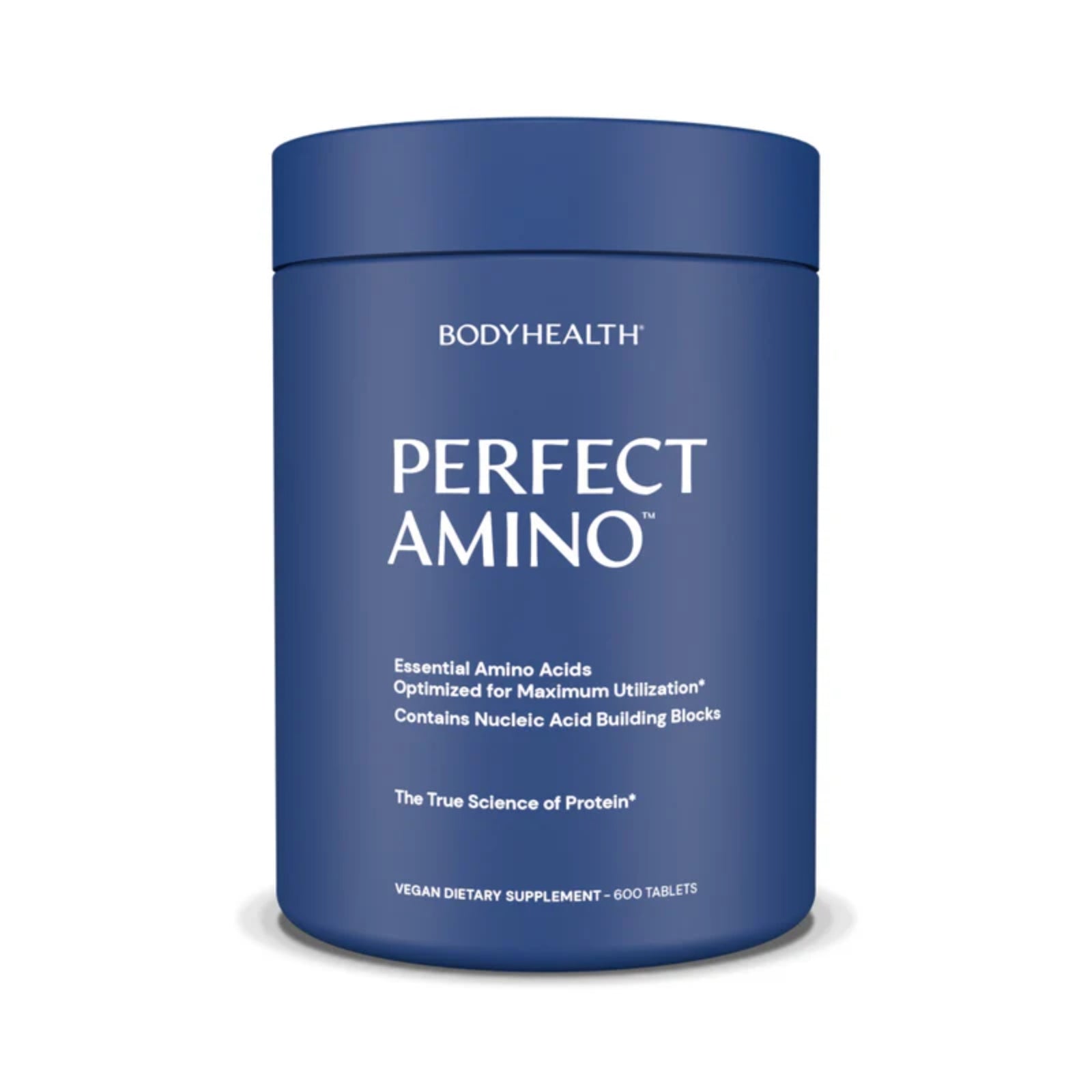 Bodyhealth, Perfect Amino™, 600 Non-Coated Tablets UPC 850039655579 | HiLife Vitamins