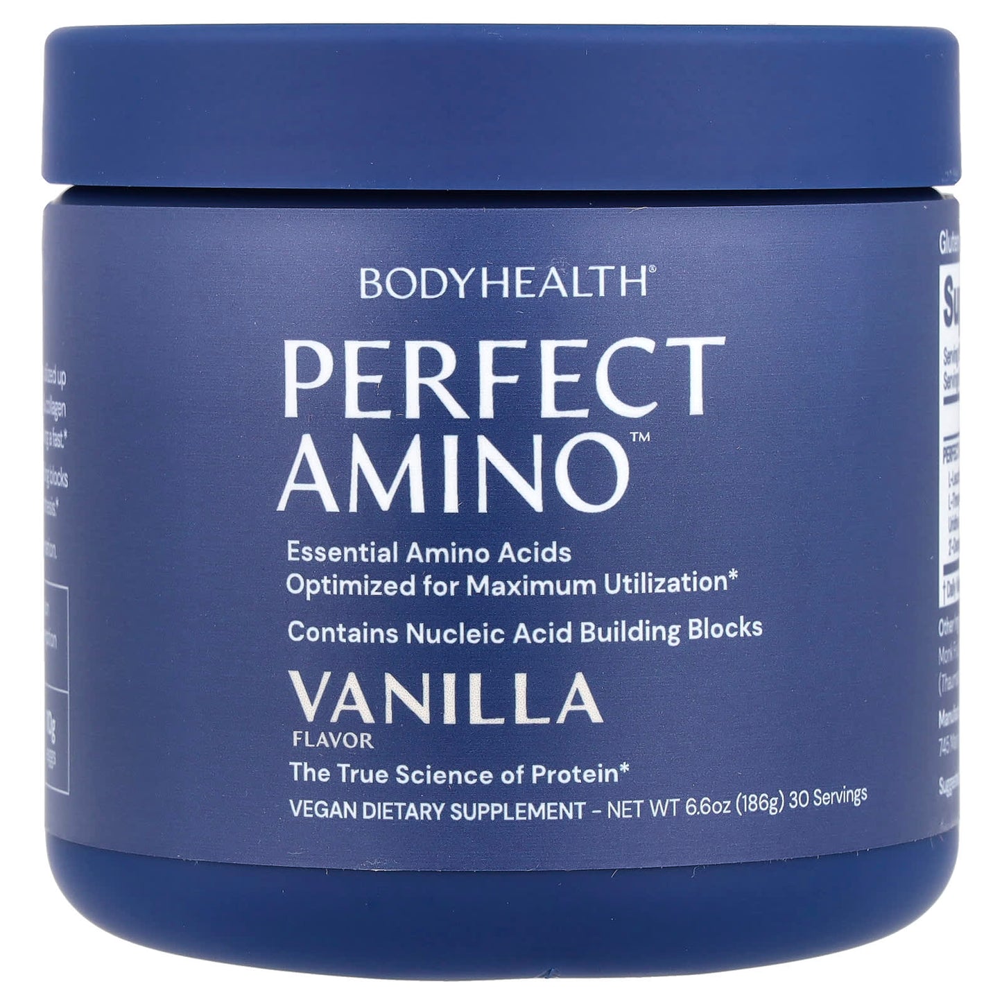 Bodyhealth, Perfect Amino™, Vanilla Flavor, 6.6 oz (186 g) 30 Servings UPC 850041072876 | HiLife Vitamins