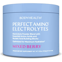 Bodyhealth, Perfect Amino Electrolytes, Mixed Berry, 10.6 oz (300g) UPC 850055756403 | HiLife Vitamins
