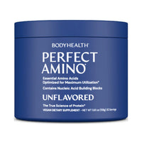 Bodyhealth, Perfect Amino Unflavored, 5.61 oz (159g) UPC 850055756571 | HiLife Vitamins