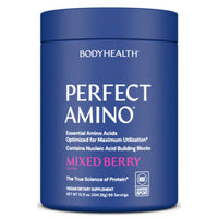 Bodyhealth, Perfect Amino Powder, Mixed Berry Flavor, NSF Certified for Sport, 15.31 oz (434.28g) UPC 850055756823 | HiLife Vitamins